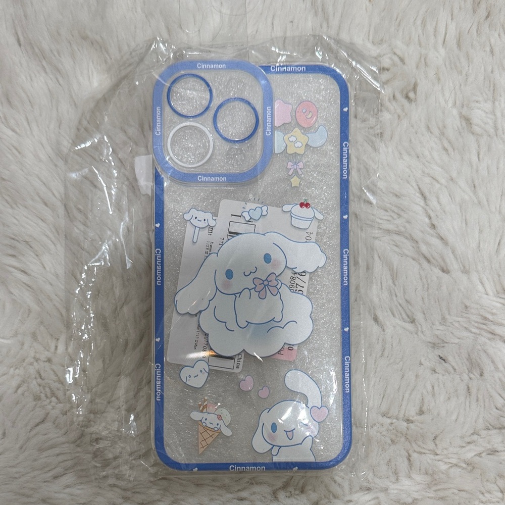 Cinnamoroll Glitter Phone Case - Blue